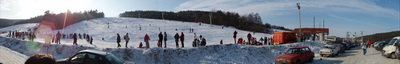 panorama skicentrum kalnica